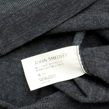 [Used] John Smedley JOHN SMEDLEY high gauge wool knit cardigan dark grey [XS] [Condition Rank B] ​​[Men&