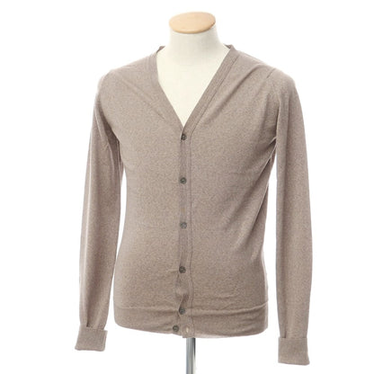 [Used] John Smedley JOHN SMEDLEY high gauge wool knit cardigan ash brown [XS] [Condition rank D] [Men&