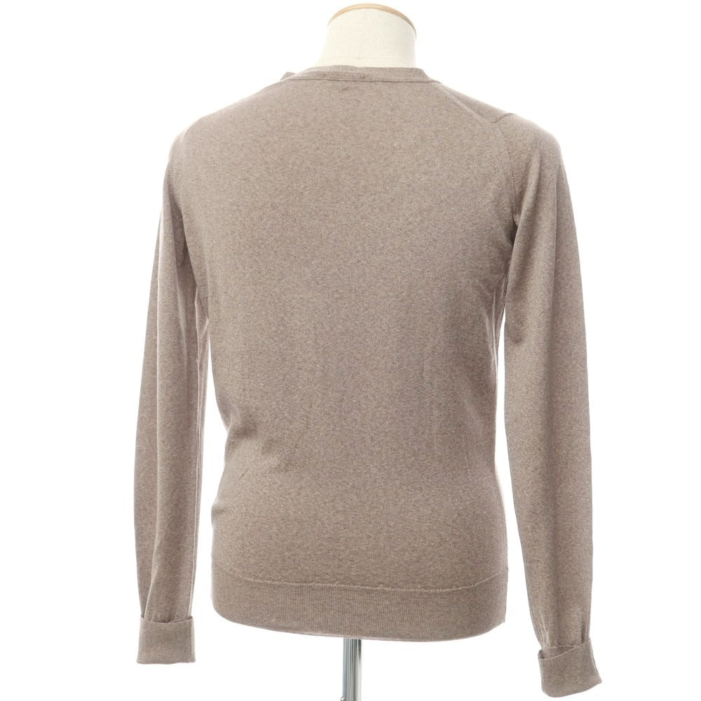 [Used] John Smedley JOHN SMEDLEY high gauge wool knit cardigan ash brown [XS] [Condition rank D] [Men&