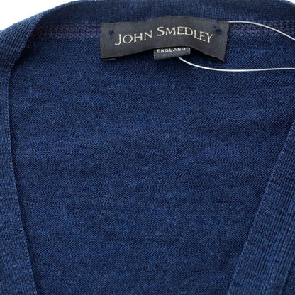 [Used] John Smedley JOHN SMEDLEY high gauge wool knit cardigan navy [XS] [Condition rank B] ​​[Men&