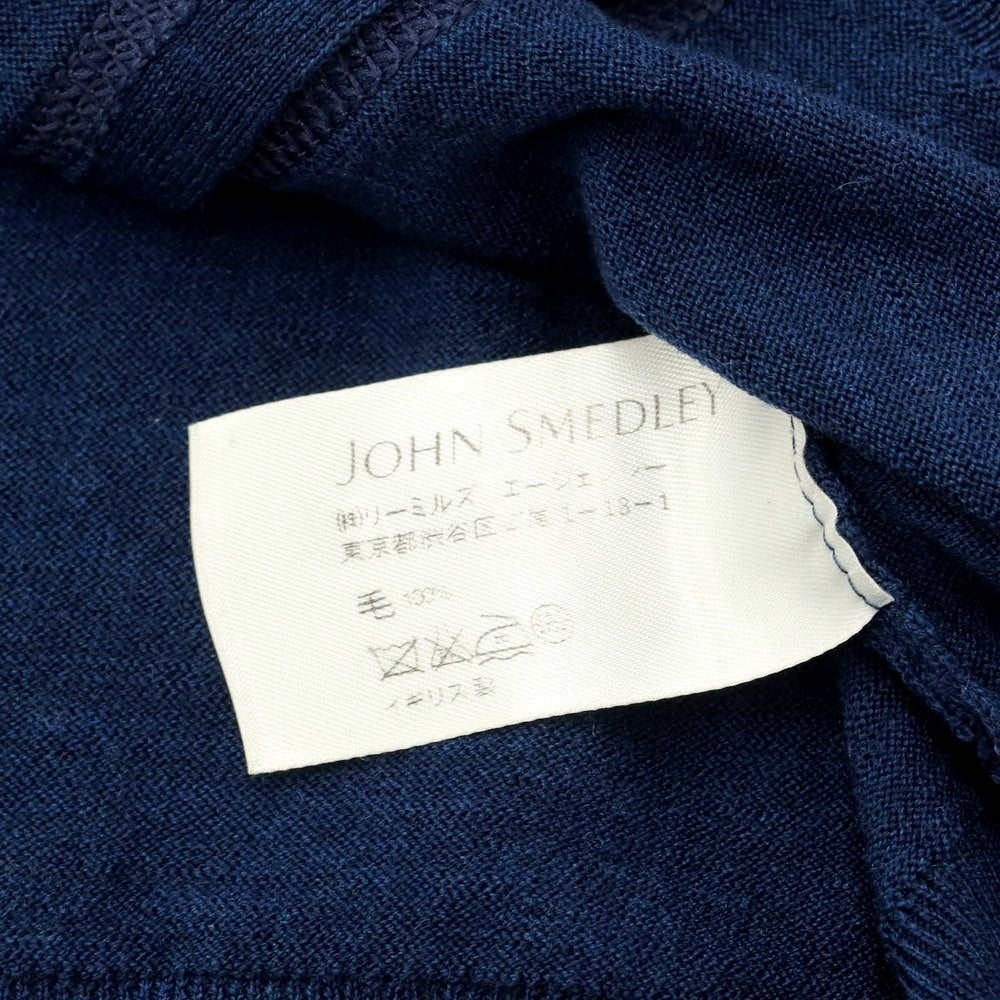 [Used] John Smedley JOHN SMEDLEY high gauge wool knit cardigan navy [XS] [Condition rank B] ​​[Men&