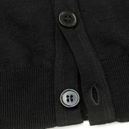 [Used] John Smedley JOHN SMEDLEY BEAMS F special order high gauge wool knit cardigan black [XS] [Condition rank C] [Men&