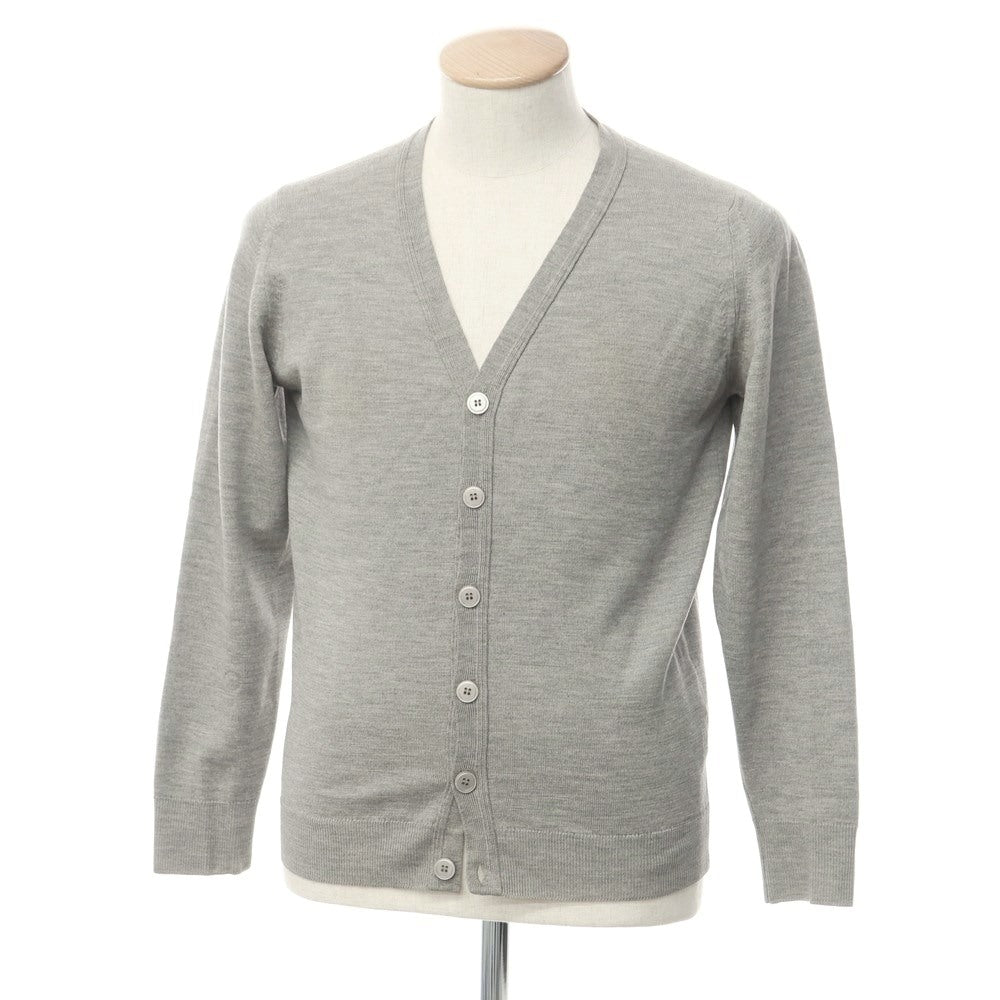 [Used] John Smedley JOHN SMEDLEY BEAMS F special order high gauge wool knit cardigan gray [XS] [Condition rank D] [Men&