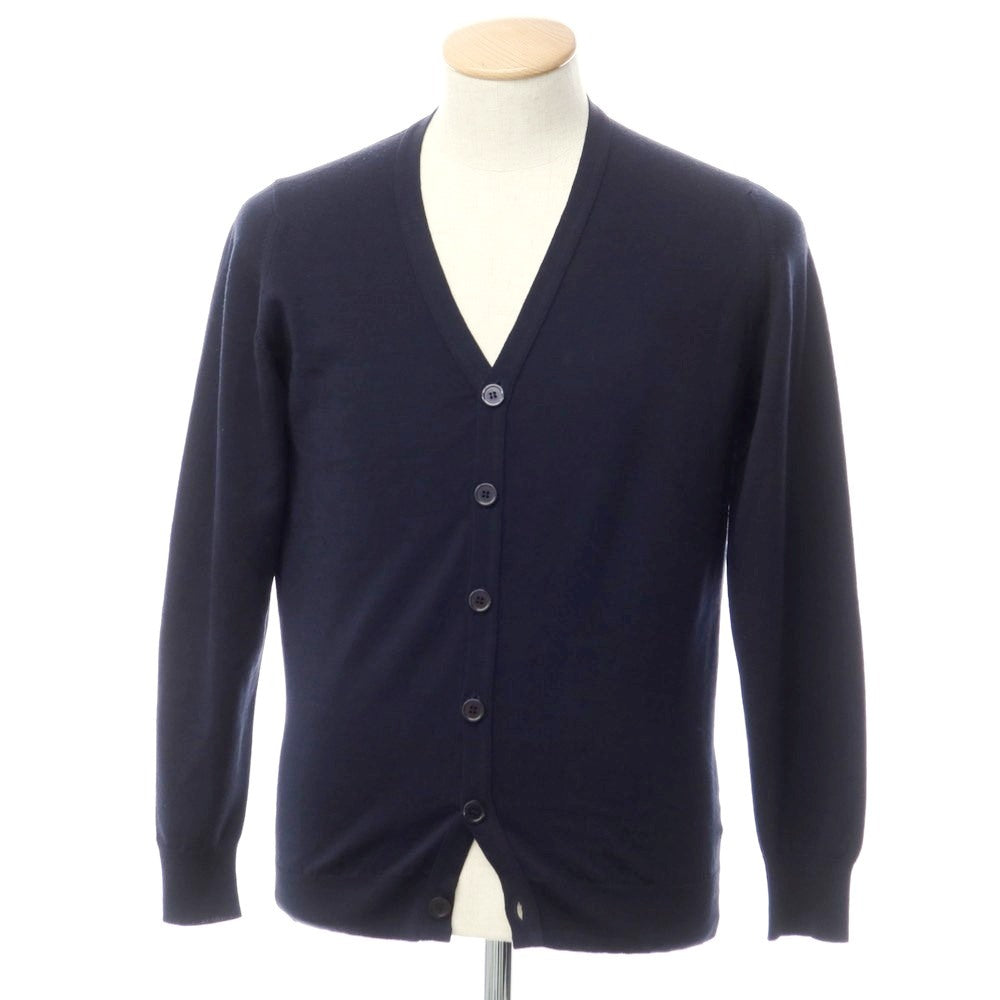 [Used] John Smedley JOHN SMEDLEY BEAMS F special order high gauge wool knit cardigan navy [XS] [Condition rank C] [Men&