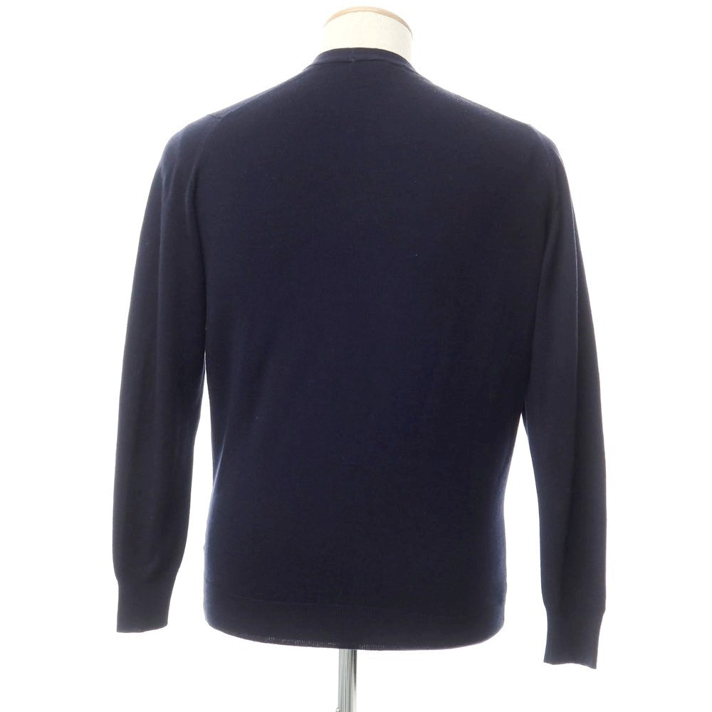 [Used] John Smedley JOHN SMEDLEY BEAMS F special order high gauge wool knit cardigan navy [XS] [Condition rank C] [Men&