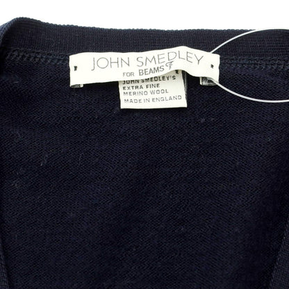 [Used] John Smedley JOHN SMEDLEY BEAMS F special order high gauge wool knit cardigan navy [XS] [Condition rank C] [Men&