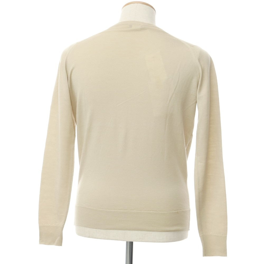 [Used] John Smedley JOHN SMEDLEY High Gauge Wool V-Neck Knit Beige [XS] [Condition Rank C] [Men&