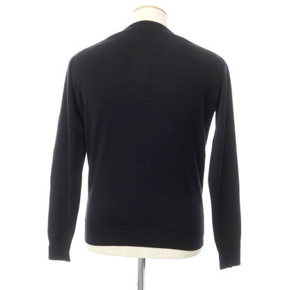 [Used] John Smedley JOHN SMEDLEY High gauge wool V-neck knit Black [XS] [Condition rank B] ​​[Men&