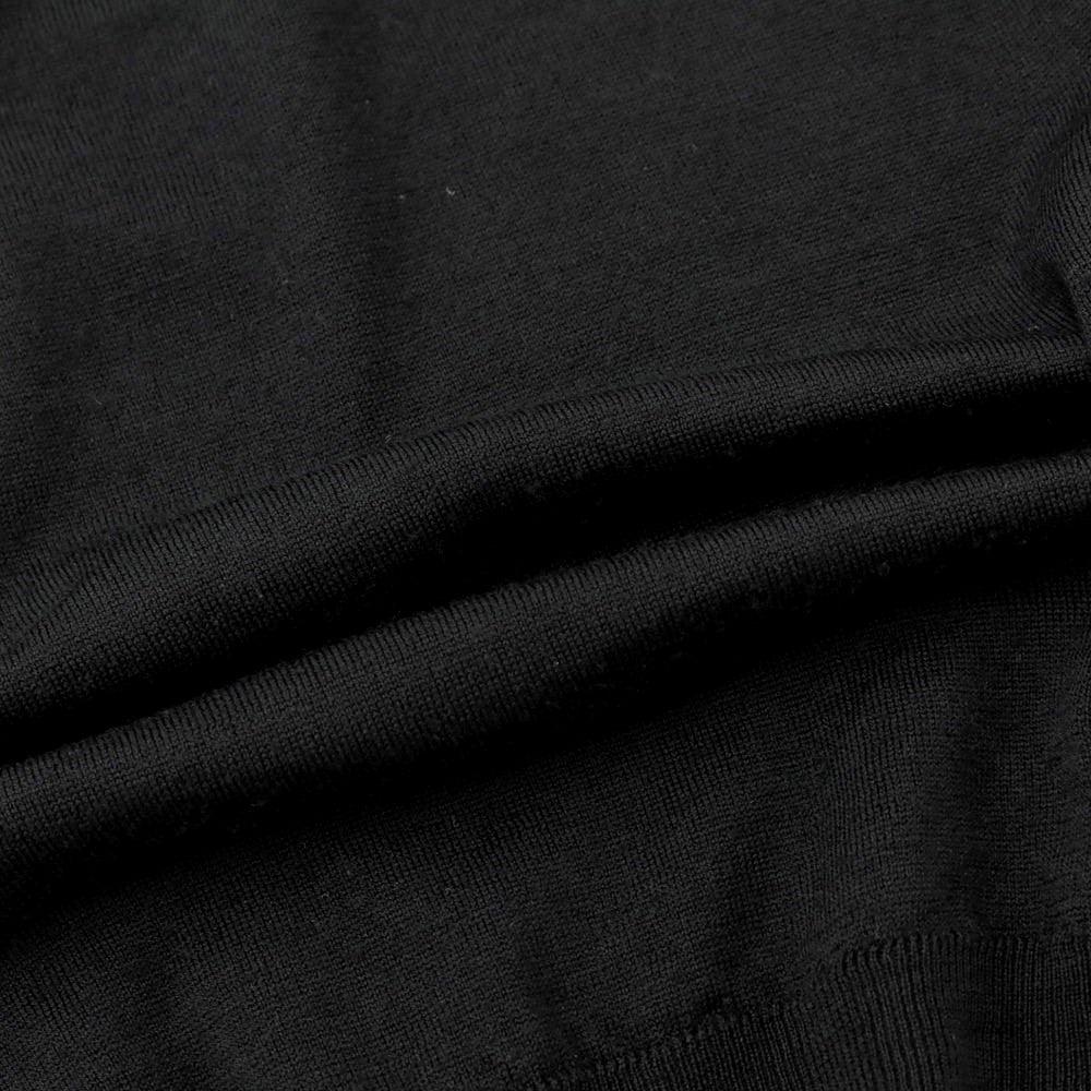 [Used] John Smedley JOHN SMEDLEY High gauge wool V-neck knit Black [XS] [Condition rank B] ​​[Men&