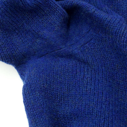 [Used] SCAGLIONE mid-gauge wool crew neck knit, blue [XS] [Condition: C] [Men&