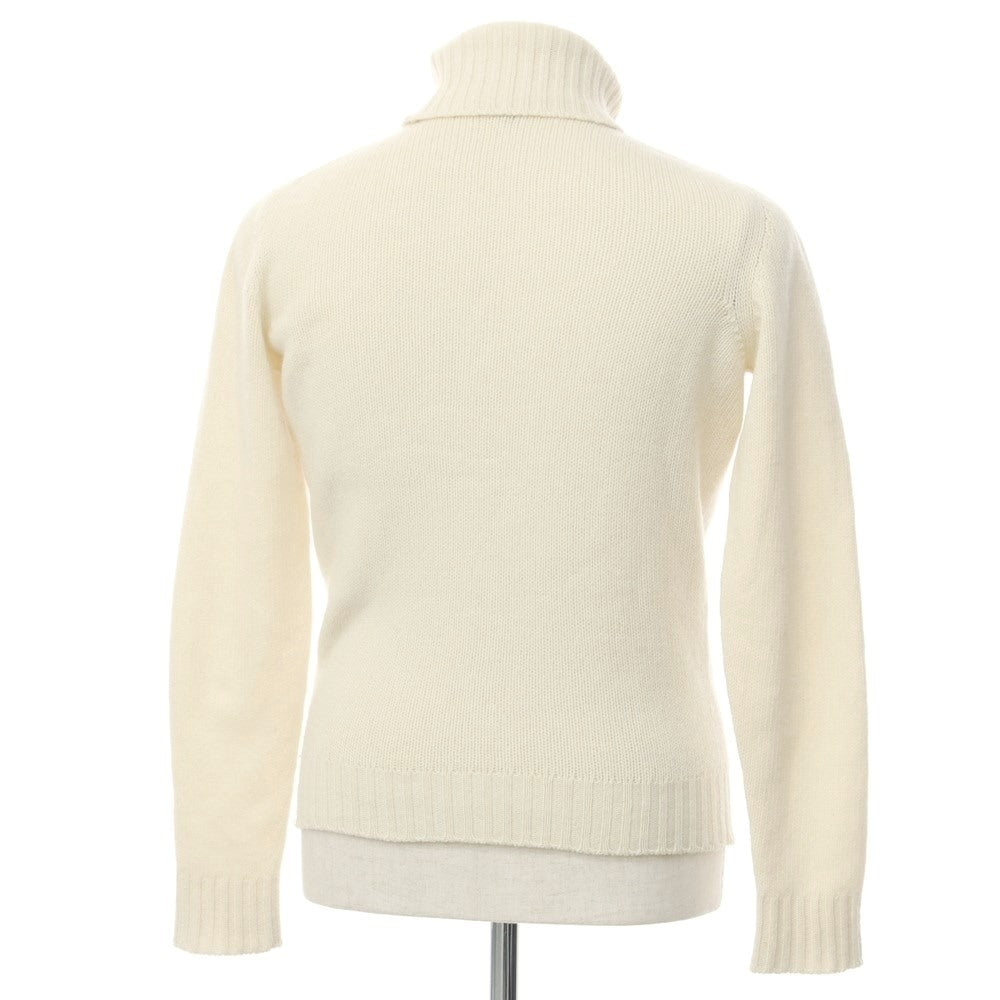 [Used] SCAGLIONE mid-gauge wool crew neck knit, natural [XS] [Condition: C] [Men&