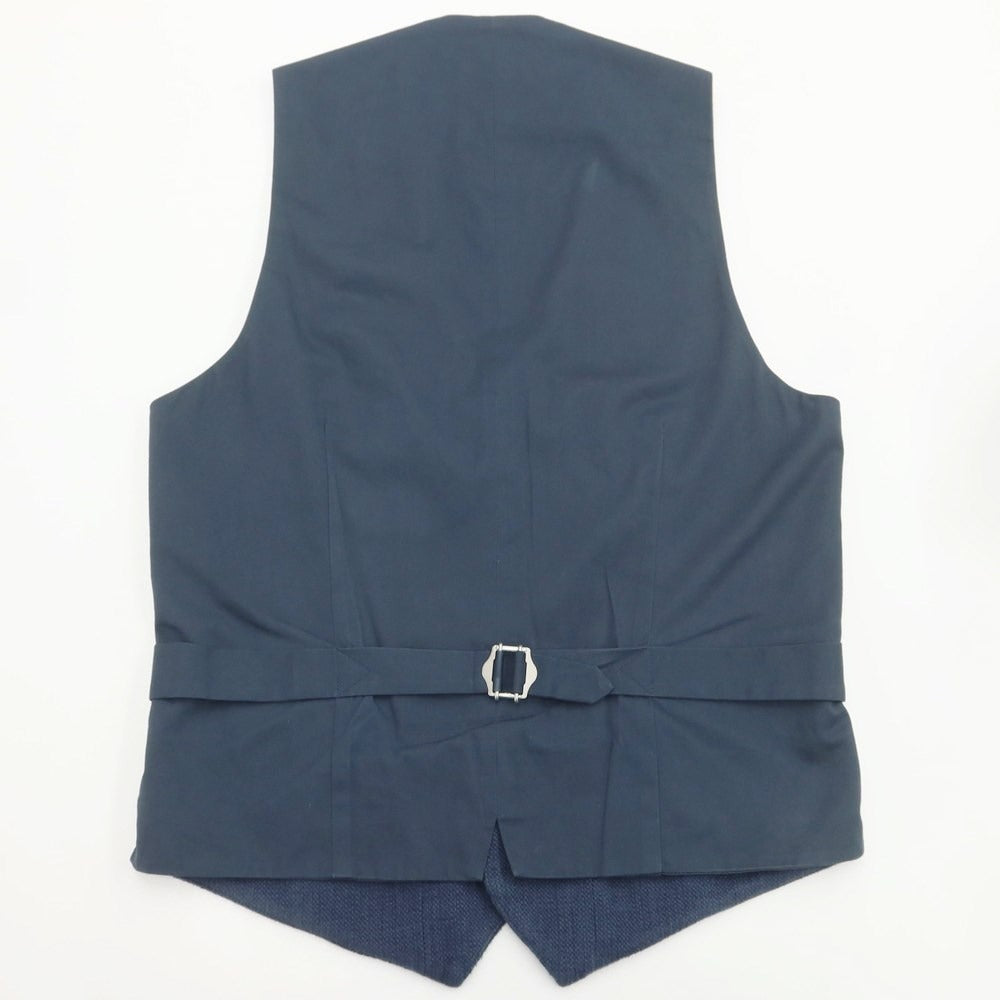 [Used] Three Dots Cotton Linen Vest Casual Gilet Navy [S] [Condition Rank C] [Men&