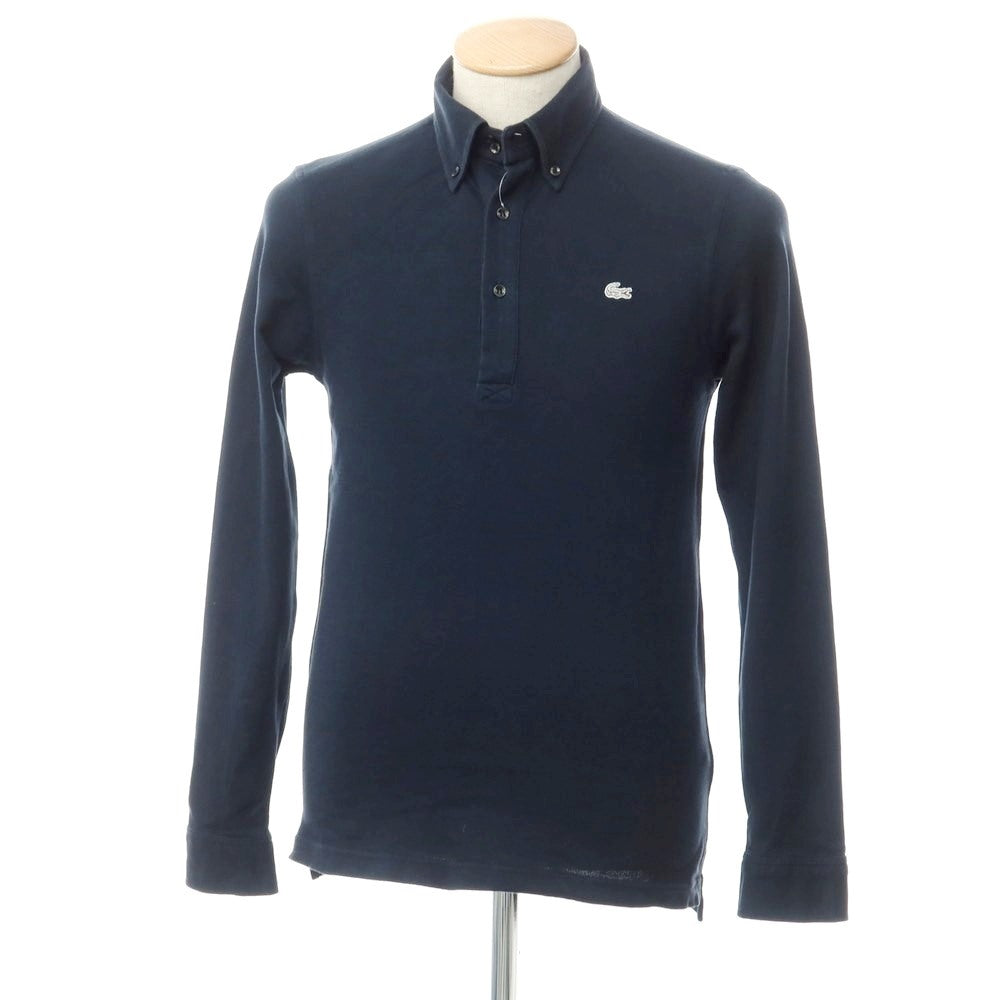 [Used] LACOSTE Pique Cotton Long Sleeve Polo Shirt Navy [2] [Condition Rank C] [Men&