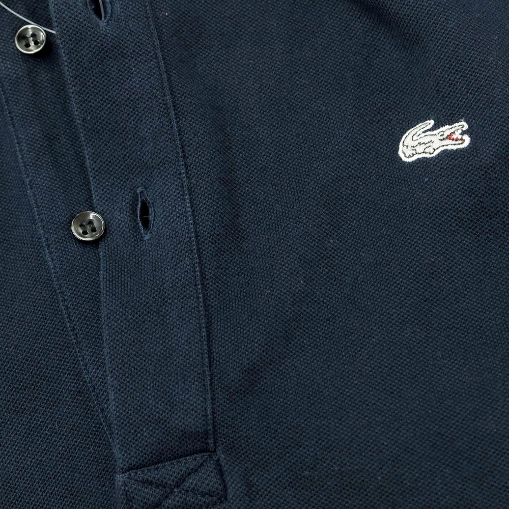 [Used] LACOSTE Pique Cotton Long Sleeve Polo Shirt Navy [2] [Condition Rank C] [Men&