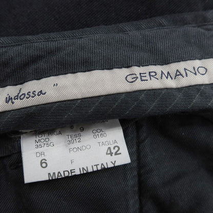 [Used] GERMANO Cotton Casual Slacks Pants Black [42] [Condition Rank C] [Men&