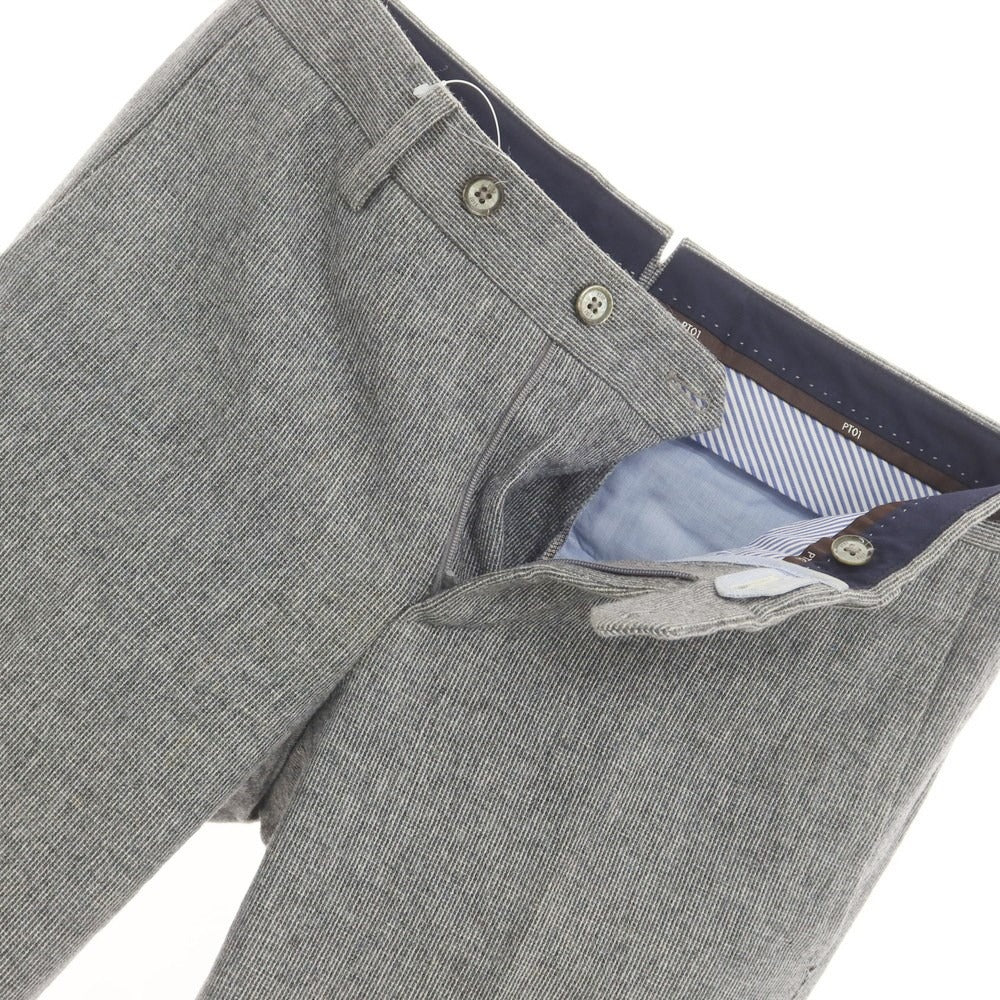 [Used] PT01 Wool Cotton Rayon Casual Slacks Pants Gray [42] [Condition Rank D] [Men&