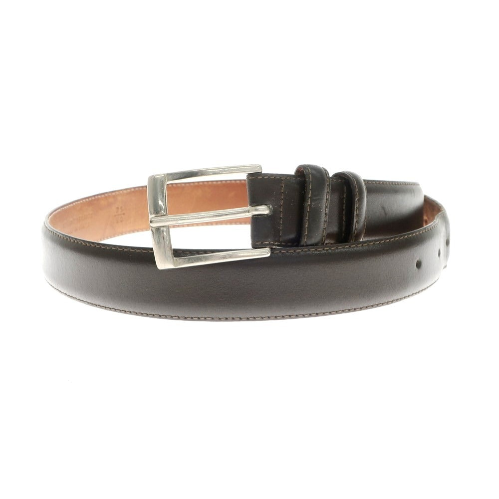 [Used] Andrea DAMICO Leather Belt Dark Brown [75-90] [Condition Rank C] [Men&