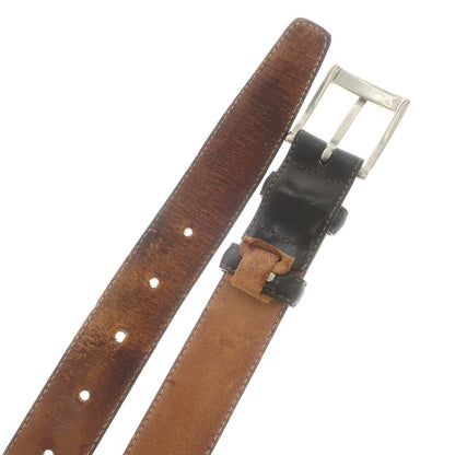 [Used] Andrea DAMICO Leather Belt Dark Brown [75-90] [Condition Rank C] [Men&