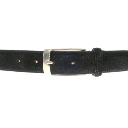 [Used] WILLIAM Suede Leather Belt Black [28] [Condition Rank C] [Men&