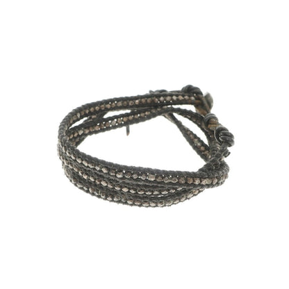 [Used] Chan Luu CHAN LUU Metal Beads 3-Row Bracelet, Black [Condition Rank C] [Unisex]
 [CPD]