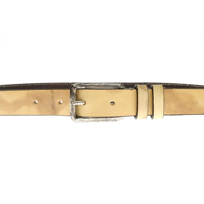 [Used] PAOLO VITALE Canvas Belt Warm Gray x Beige [90] [Condition Rank C] [Men&