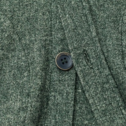 [Used] JACOB COHEN Acetate wool cashmere casual shirt, dark green [S] [Condition rank A] [Men&