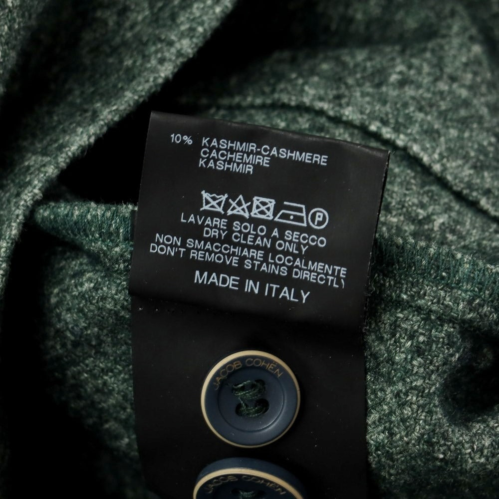 [Used] JACOB COHEN Acetate wool cashmere casual shirt, dark green [S] [Condition rank A] [Men&