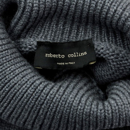 [Used] Roberto Collina ROBERTO COLLINA Mid-gauge wool turtleneck knit, gray [46] [Condition rank B] ​​[Men&