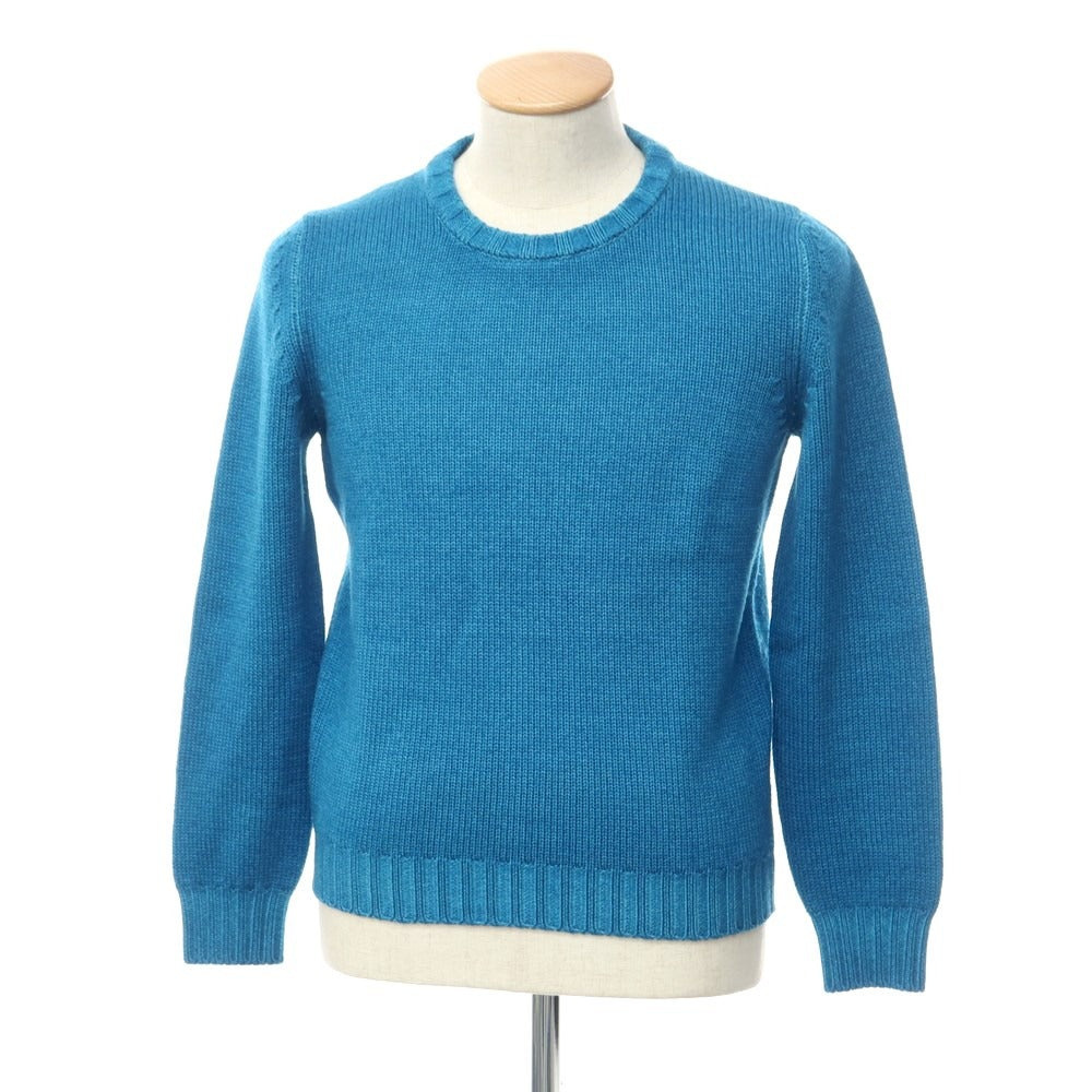 [Used] Buffy BAFY mid gauge wool crew neck knit, blue [44] [Condition rank B] ​​[Men&