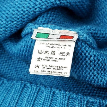 [Used] Buffy BAFY mid gauge wool crew neck knit, blue [44] [Condition rank B] ​​[Men&