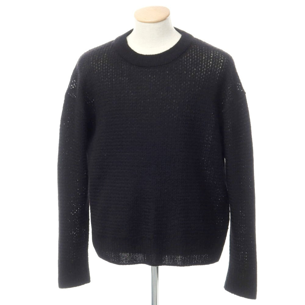 [Used] Naked Gauge 2023 Fall/Winter Alpaca Crew Neck Knit Black [1] [Condition Rank B] ​​[Men&