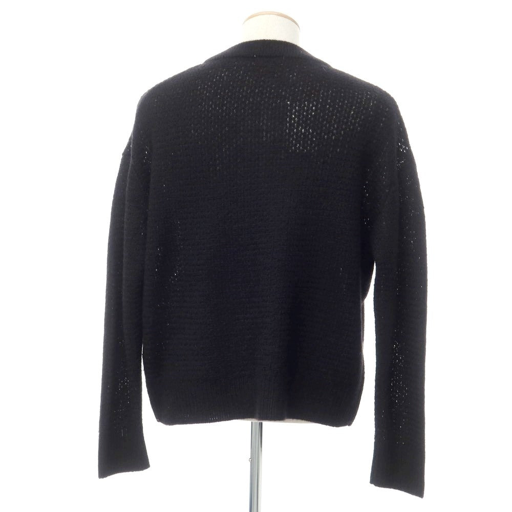 [Used] Naked Gauge 2023 Fall/Winter Alpaca Crew Neck Knit Black [1] [Condition Rank B] ​​[Men&