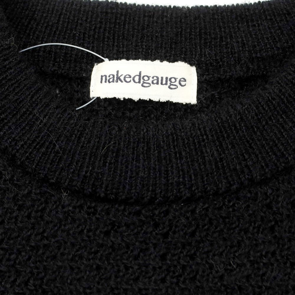 [Used] Naked Gauge 2023 Fall/Winter Alpaca Crew Neck Knit Black [1] [Condition Rank B] ​​[Men&