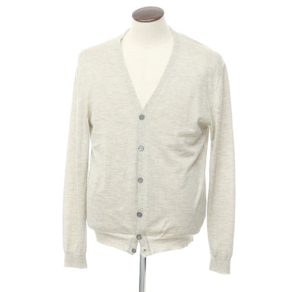 [Used] ZANONE high gauge cashmere silk knit cardigan, oatmeal color [54] [Condition rank C] [Men&