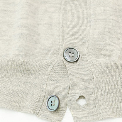 [Used] ZANONE high gauge cashmere silk knit cardigan, oatmeal color [54] [Condition rank C] [Men&