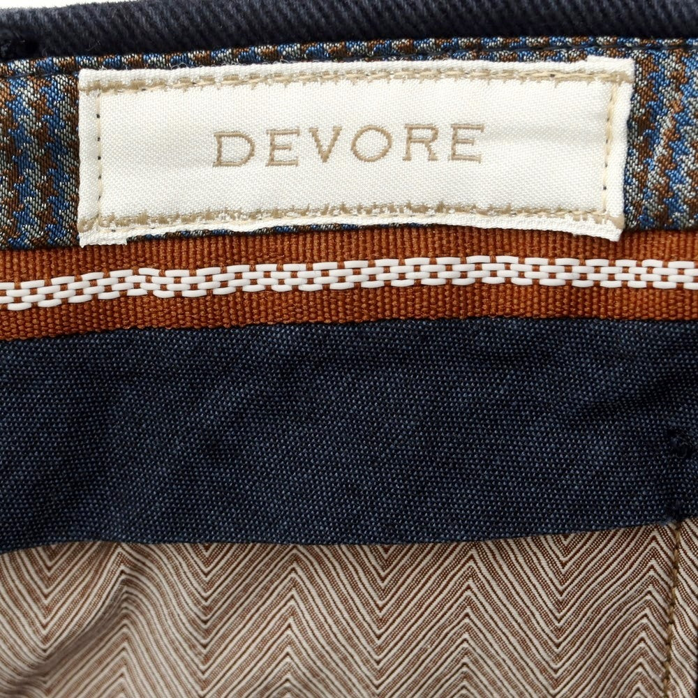 [Used] DEVORE Incipit Cotton Casual Slacks Pants Navy [44] [Condition Rank C] [Men&