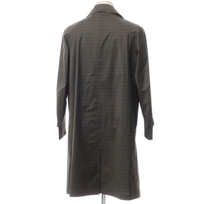 [Used] SOVEREIGN polyester checkered trench coat, brown x olive [S] [Condition rank B] [Men&