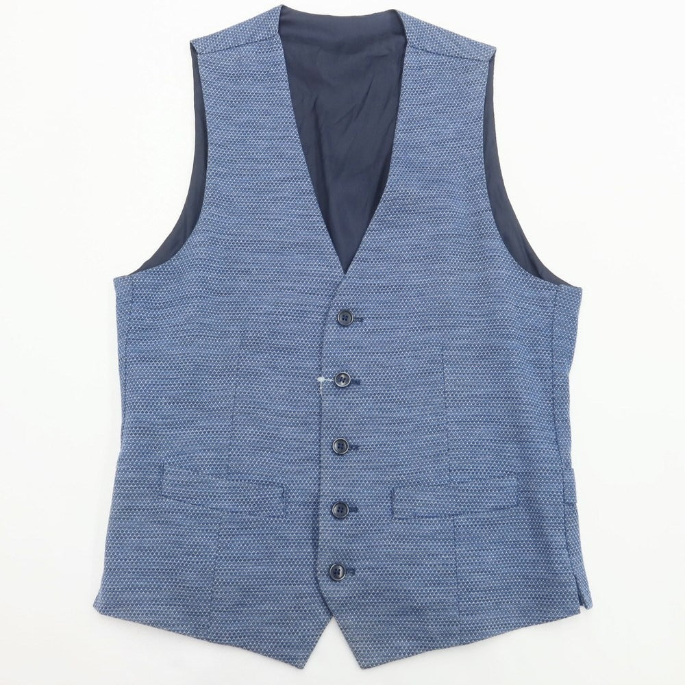 [Used] ORIAN Cotton Vest Casual Gilet Blue [42] [Condition Rank B] [Men&