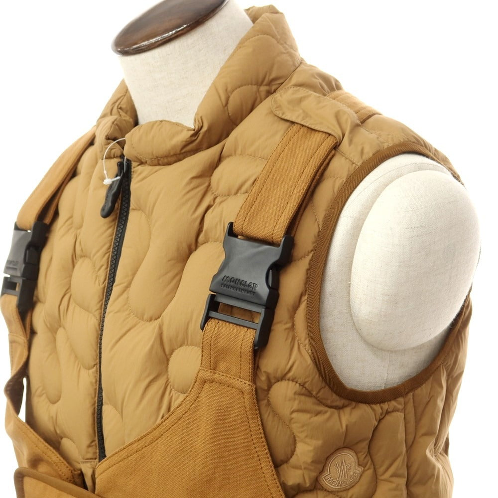 【中古】モンクレール ジーニアス MONCLER GENIUS × Salehe Bembury 2023年秋冬 SIERPINSKI GILET ダウンベスト ライトブラウン【サイズ2】【BRW】【A/W】【状態ランクA】【メンズ】【759692】