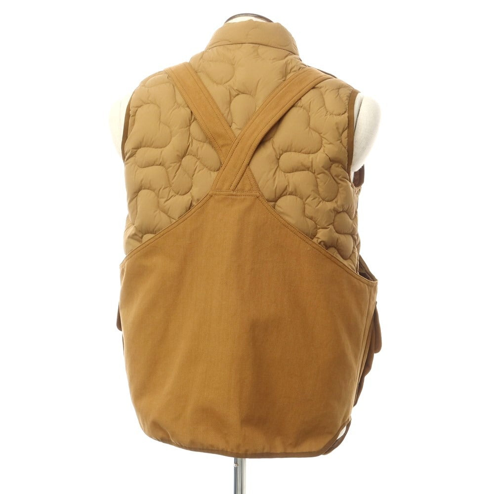 【中古】モンクレール ジーニアス MONCLER GENIUS × Salehe Bembury 2023年秋冬 SIERPINSKI GILET ダウンベスト ライトブラウン【サイズ2】【BRW】【A/W】【状態ランクA】【メンズ】【759692】