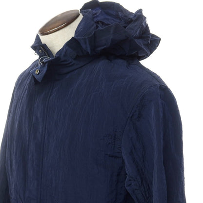 [Used] [Unused] Nano Universe Nylon Stand Collar Coat Navy [L] [Condition Rank S] [Men&