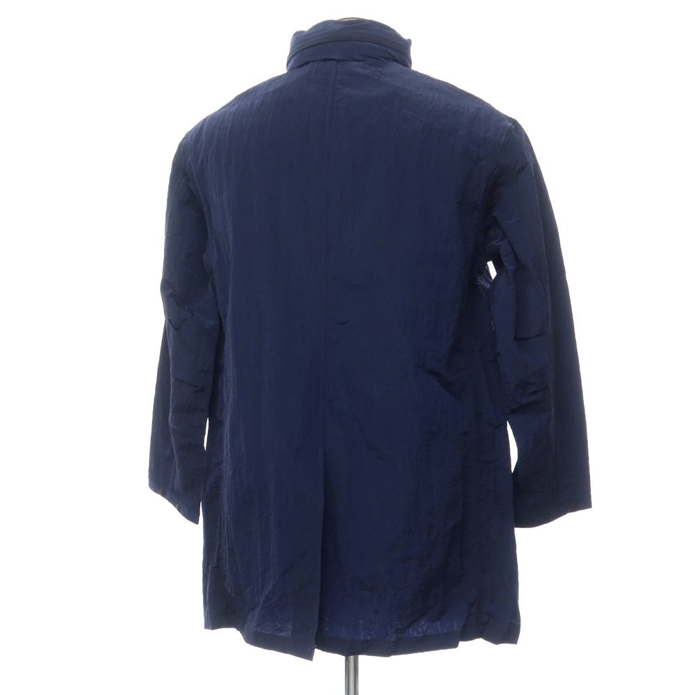 [Used] [Unused] Nano Universe Nylon Stand Collar Coat Navy [L] [Condition Rank S] [Men&