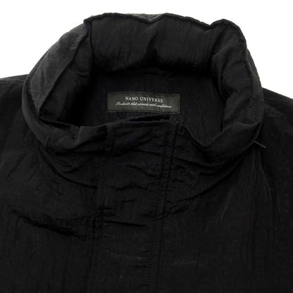 [Used] [Unused] Nano Universe Nylon Stand Collar Coat Black [L] [Condition Rank S] [Men&