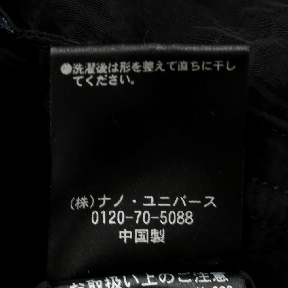 [Used] [Unused] Nano Universe Nylon Stand Collar Coat Black [L] [Condition Rank S] [Men&