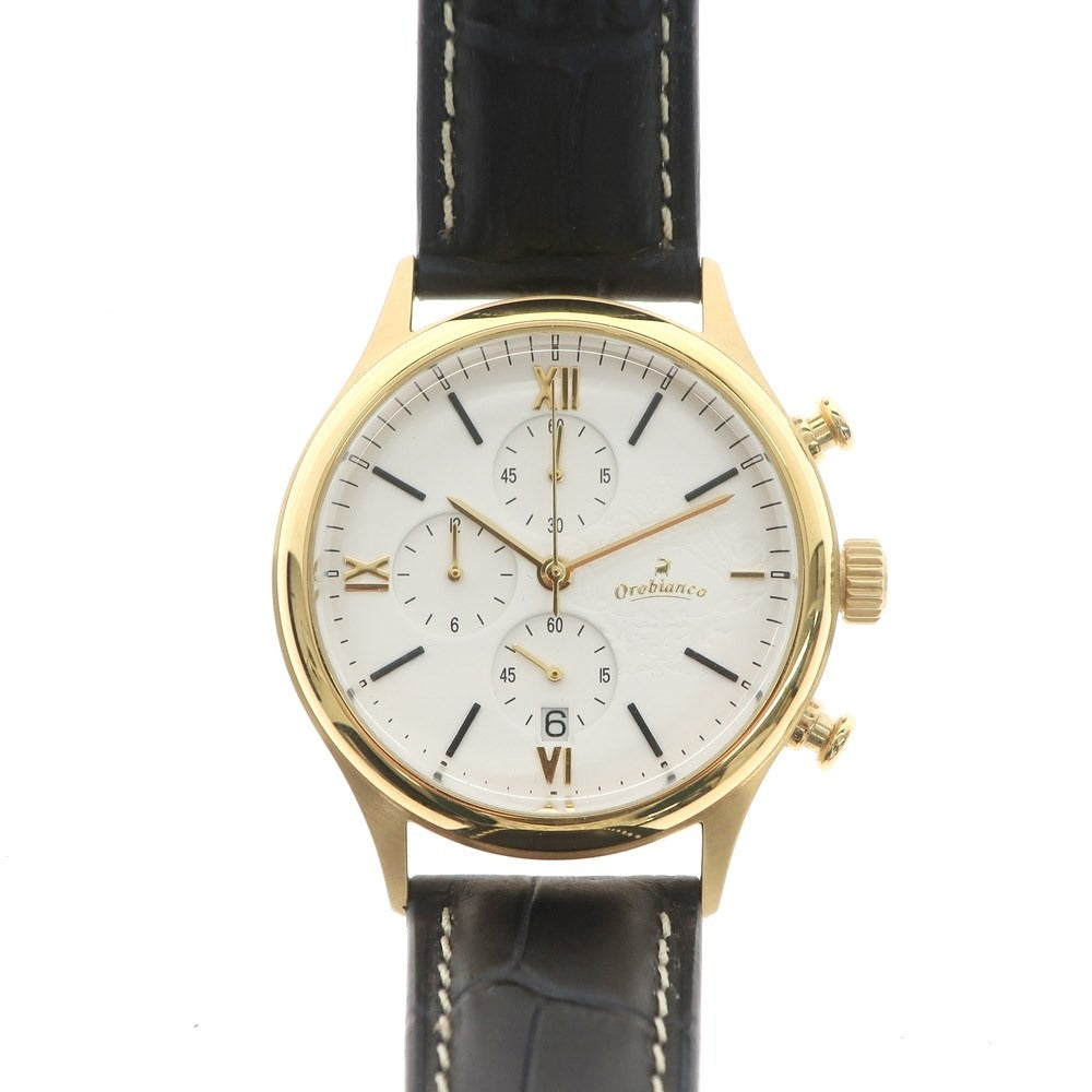 [Used] Orobianco Chronograph Wristwatch Gold x Navy [Condition Rank A] [Men&