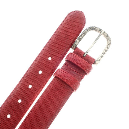 [Used] UCCELLO Leather Belt Red [95/110] [Condition Rank A] [Men&