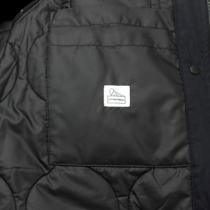 [Used] UNIVERSAL LANGUAGE Quilted Liner Polyester Balmac Coat Black [S] [Condition Rank B] [Men&