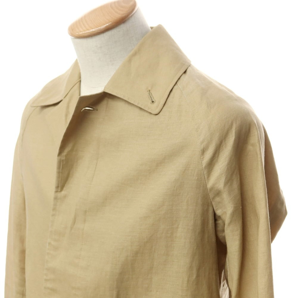 [Used] Traditional Weatherwear Linen Balmacaan Coat Beige [34] [Condition Rank B] [Men&