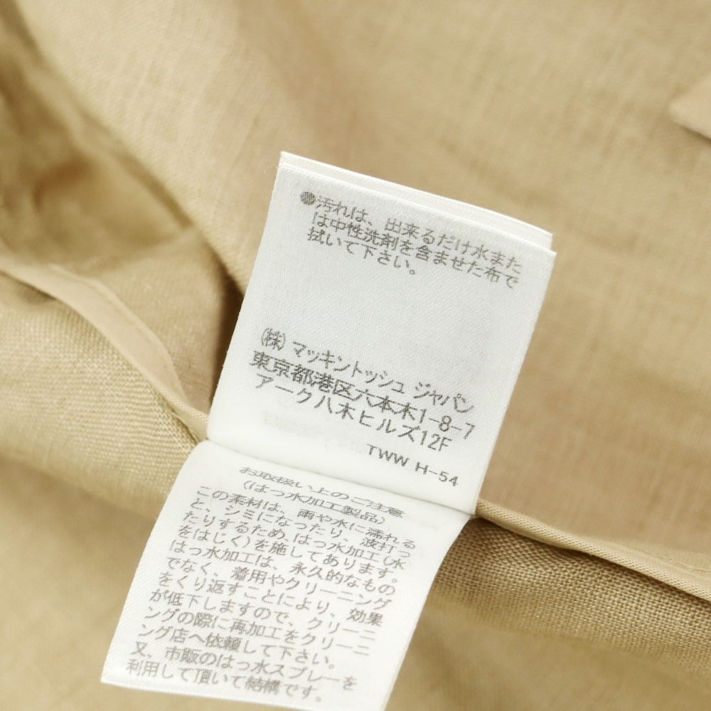 [Used] Traditional Weatherwear Linen Balmacaan Coat Beige [34] [Condition Rank B] [Men&